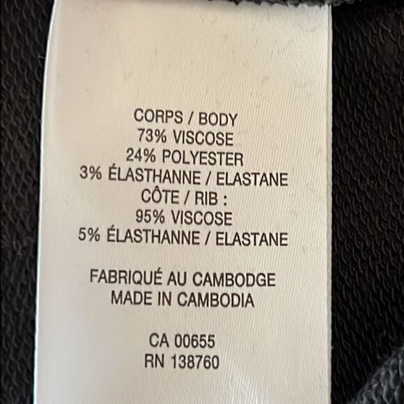 Hyba Charcoal Grey 3/4 Sleeve‎ Hooded Tunic Dress Size S - Picture 10 of 11